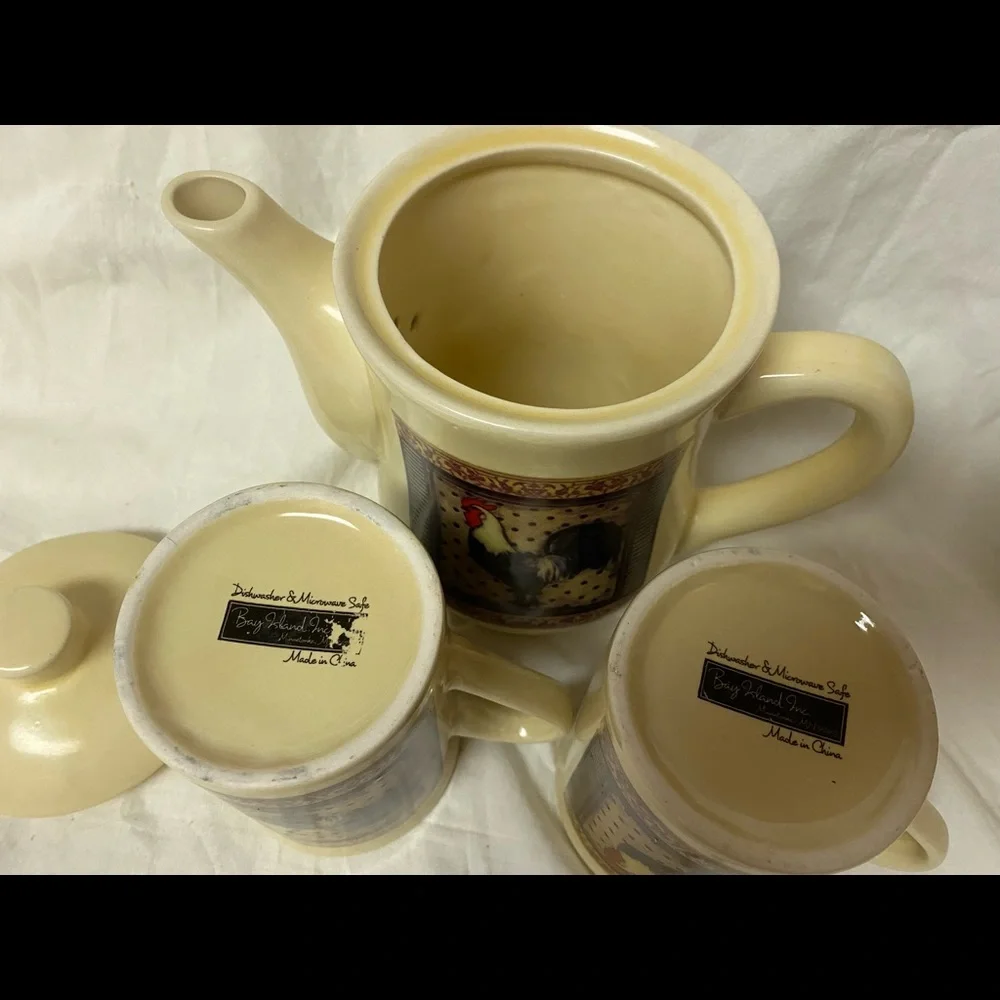 Rooster Tea Set - Picture 2 of 2